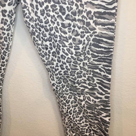 Current Elliott the stiletto leopard print midrise - Picture 4 of 10